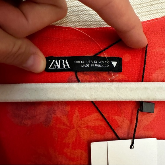 NWT Zara Floral Wrap Dress - Picture 14 of 14
